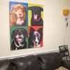 My digital drawings printed on canvas